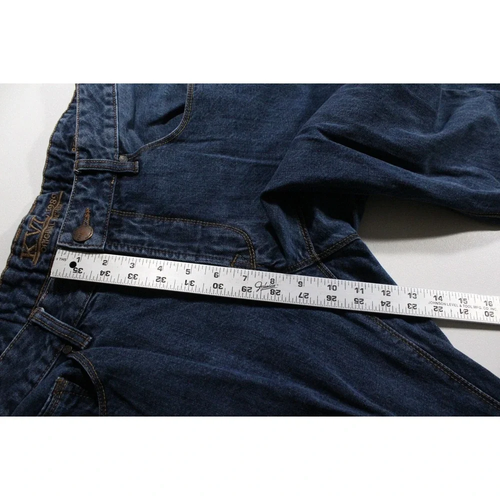 KVL Original Denim Men's Blue‎ Jeans 36x33 (Tag 36x34) Dark Wash